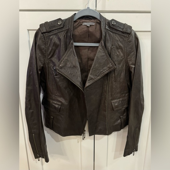 Vince Leather Jacket - Small - Picture 5 of 8